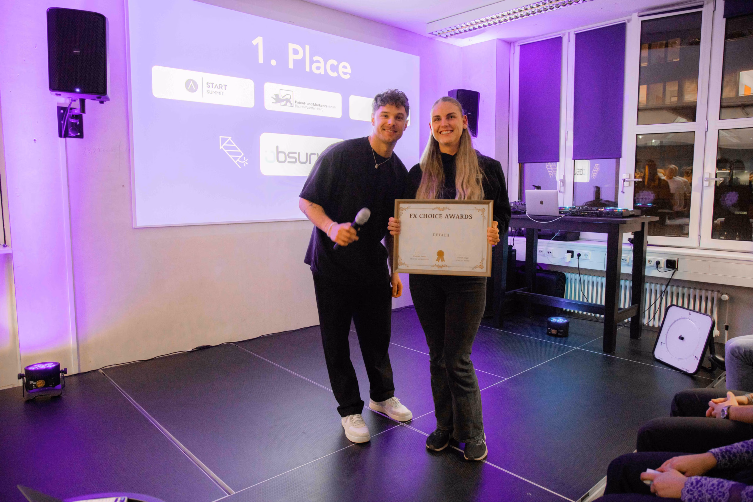 FX choice award für das beste Startup Pitch